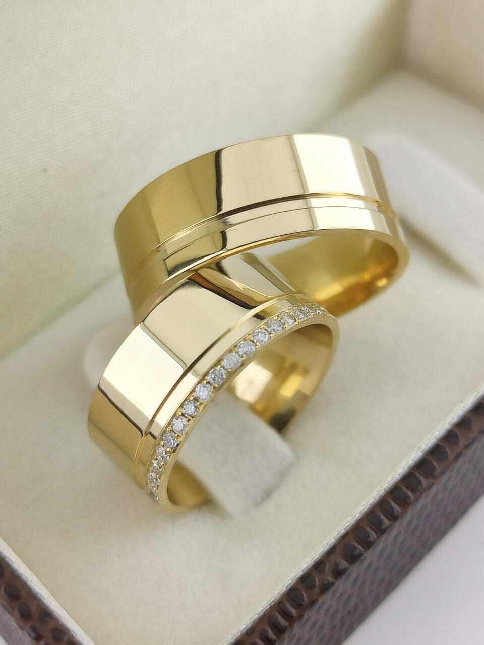Alianças para noivado e casamento - Modelo 113