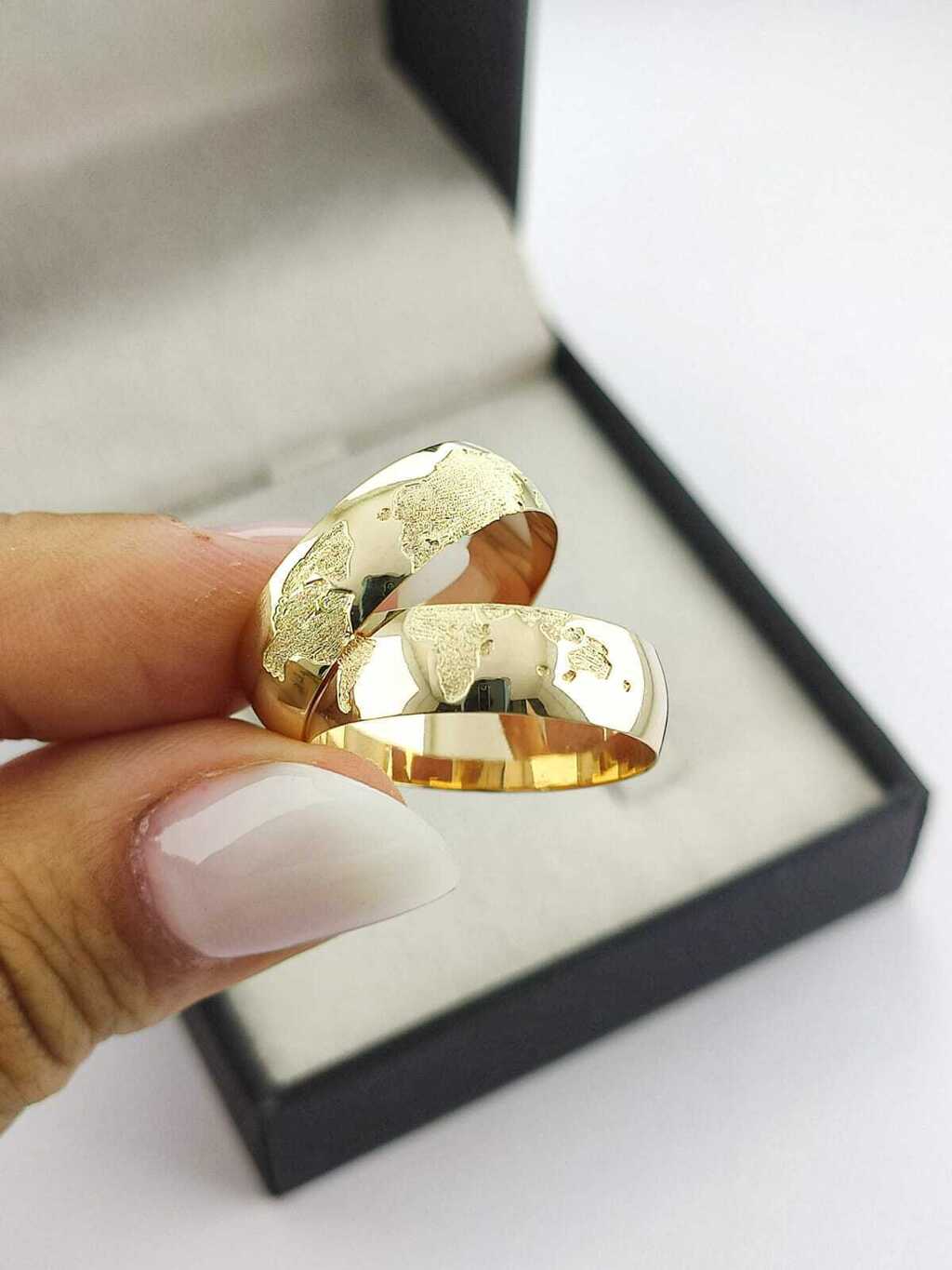 Alianças para noivado e casamento - Modelo 158