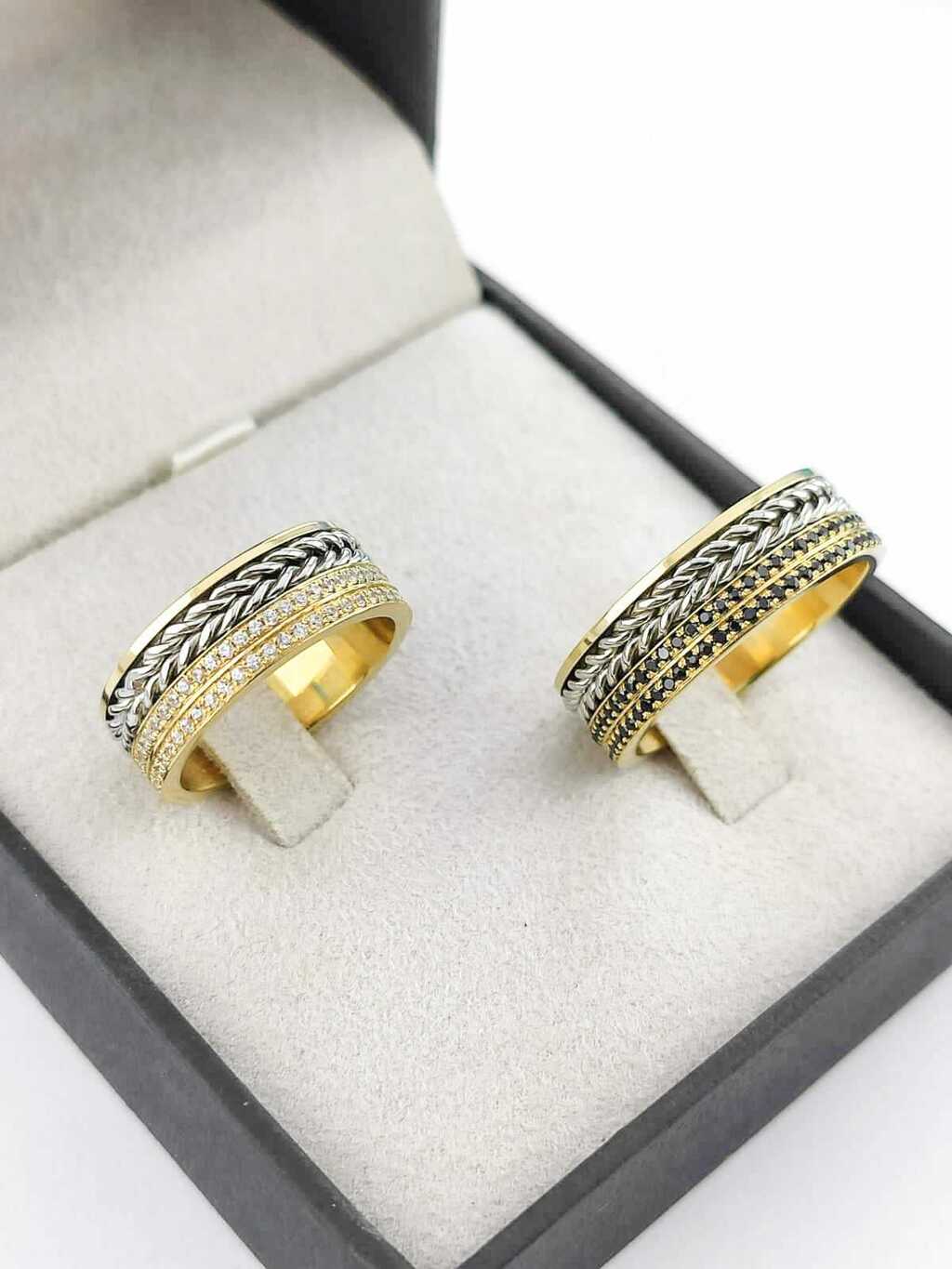 Alianças para noivado e casamento - Modelo 95