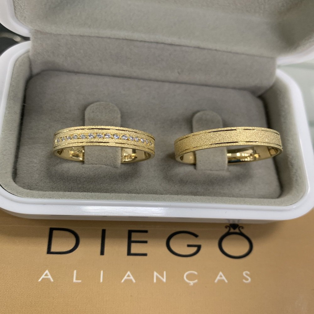 Alianças De Ouro18k Noivado e Casamento
