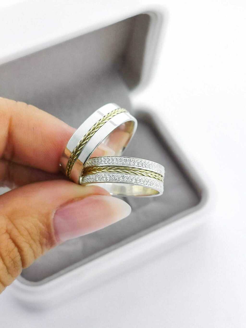 Alianças para namoro e compromisso - Modelo 48