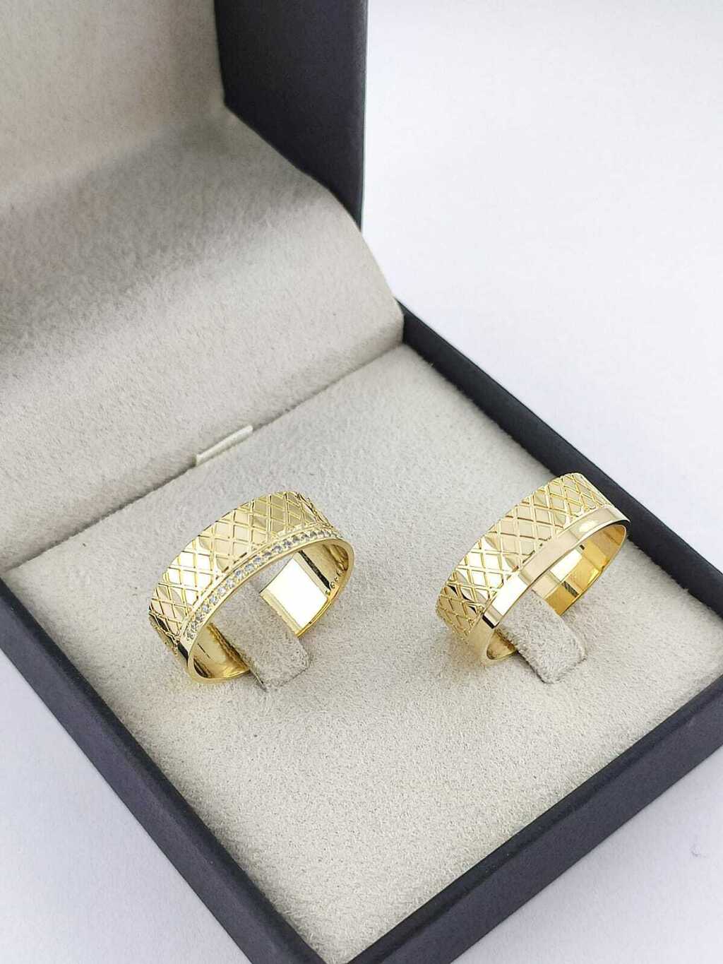 Alianças para noivado e casamento - Modelo 148