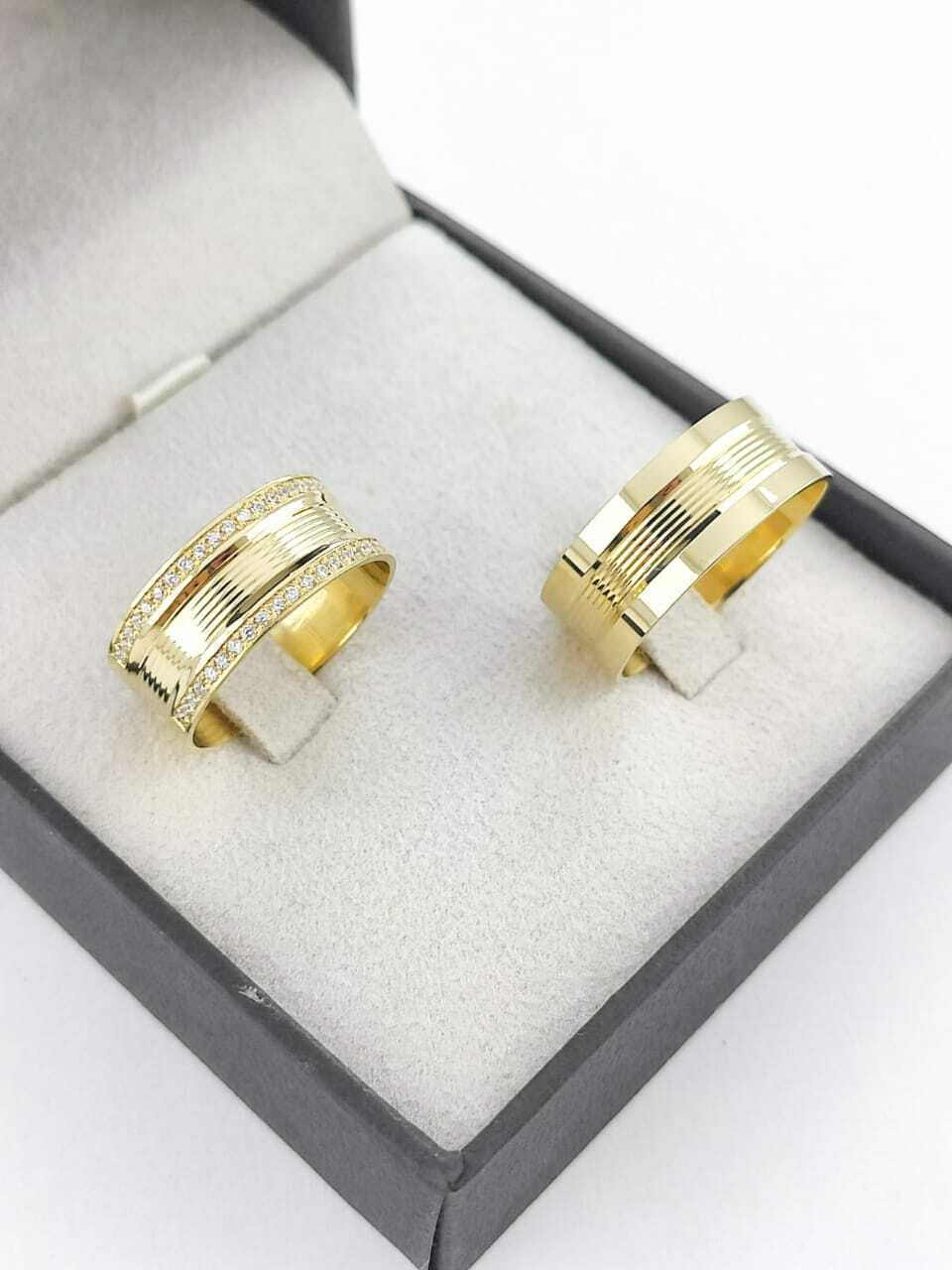 Alianças para noivado e casamento - Modelo 101