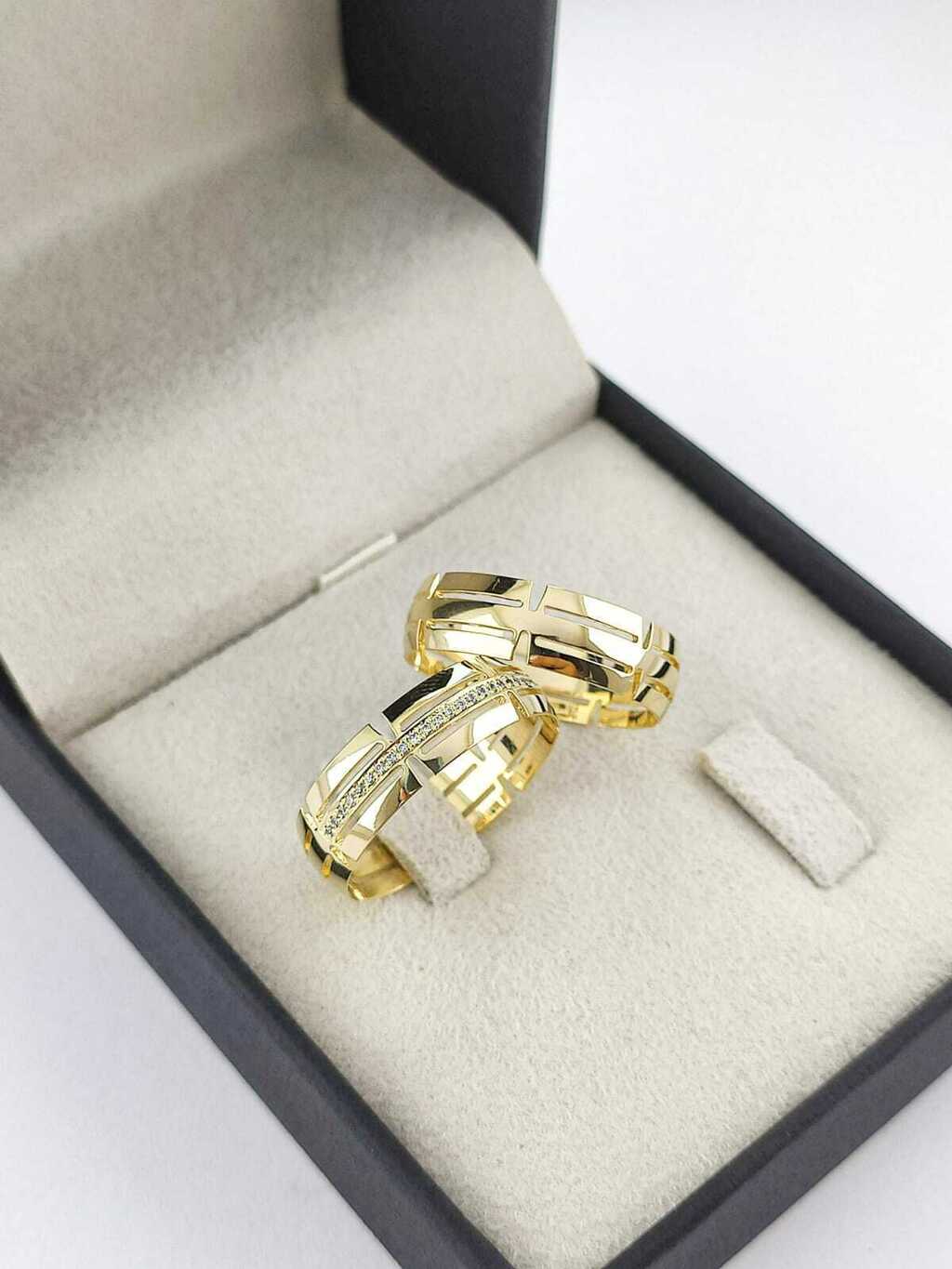Alianças para noivado e casamento - Modelo 160
