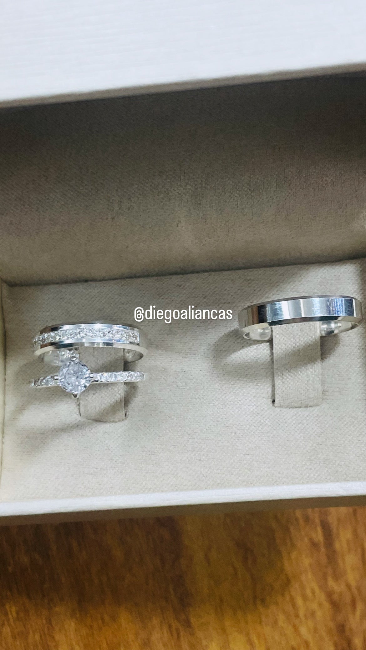 Alianças de Prata Namoro e Compromisso