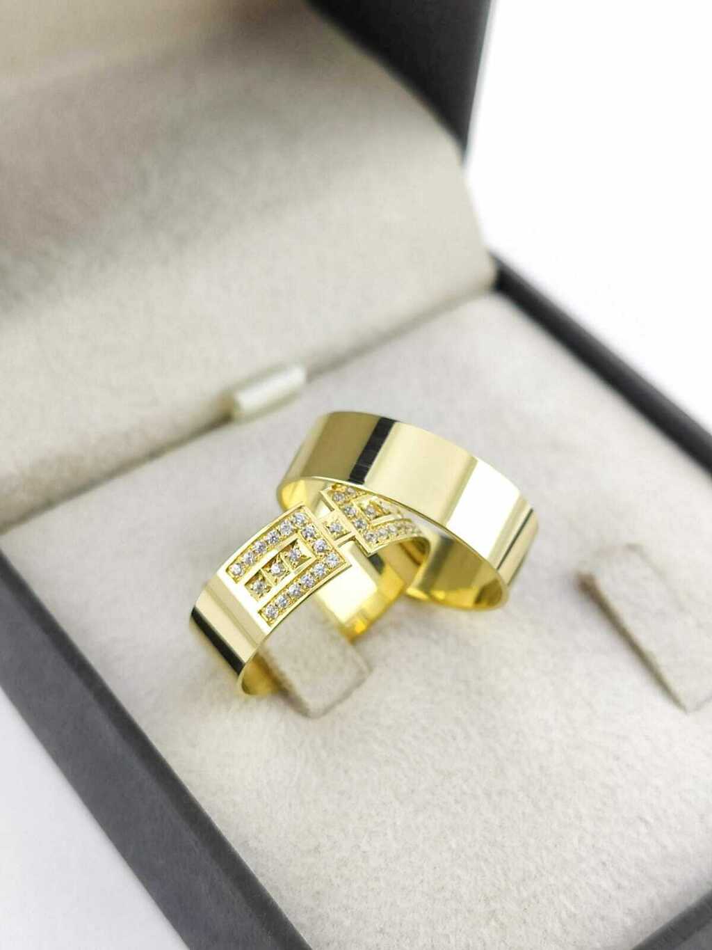 Alianças para noivado e casamento - Modelo 86