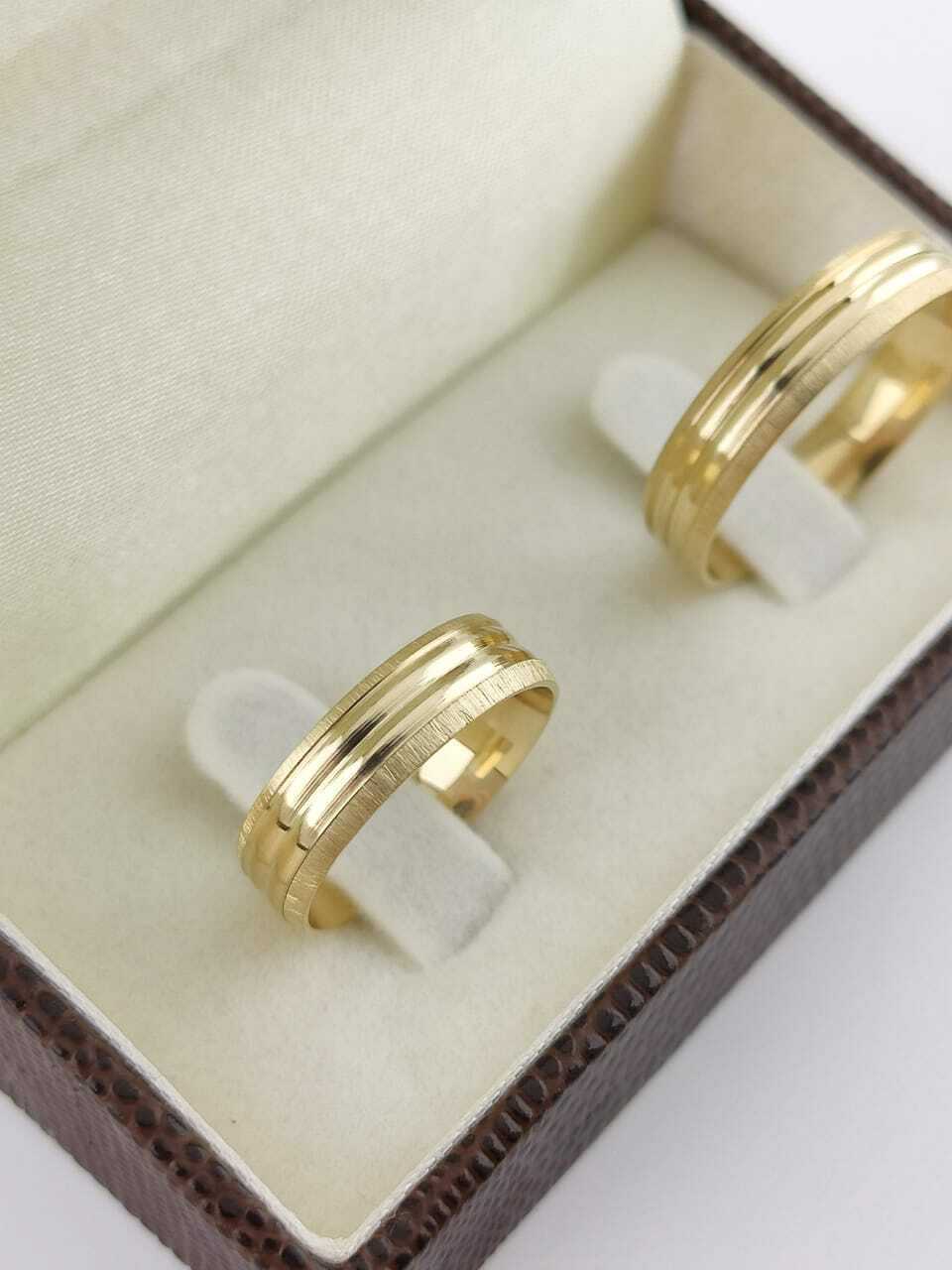 Alianças para noivado e casamento - Modelo 104
