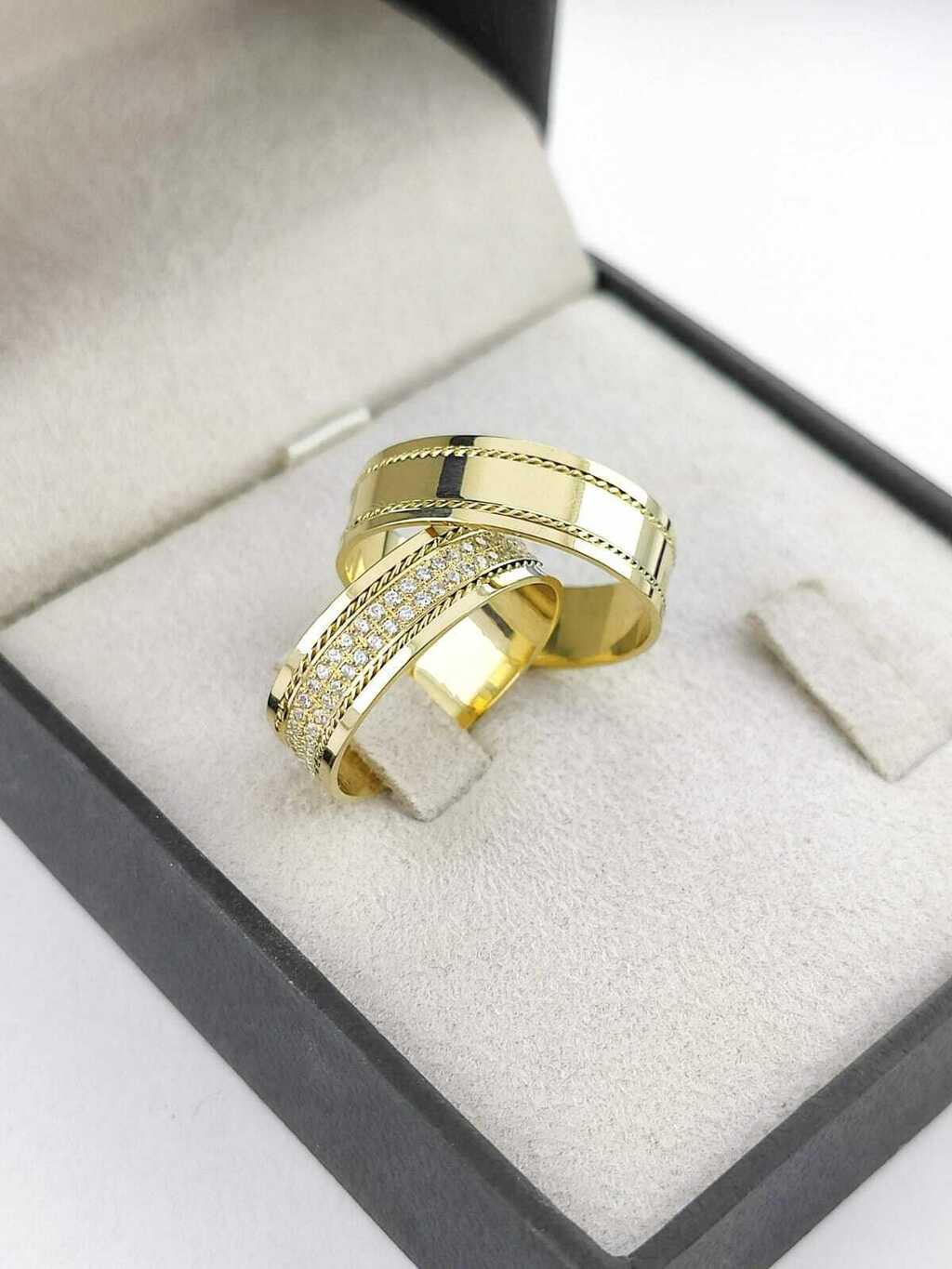 Alianças para noivado e casamento - Modelo 96