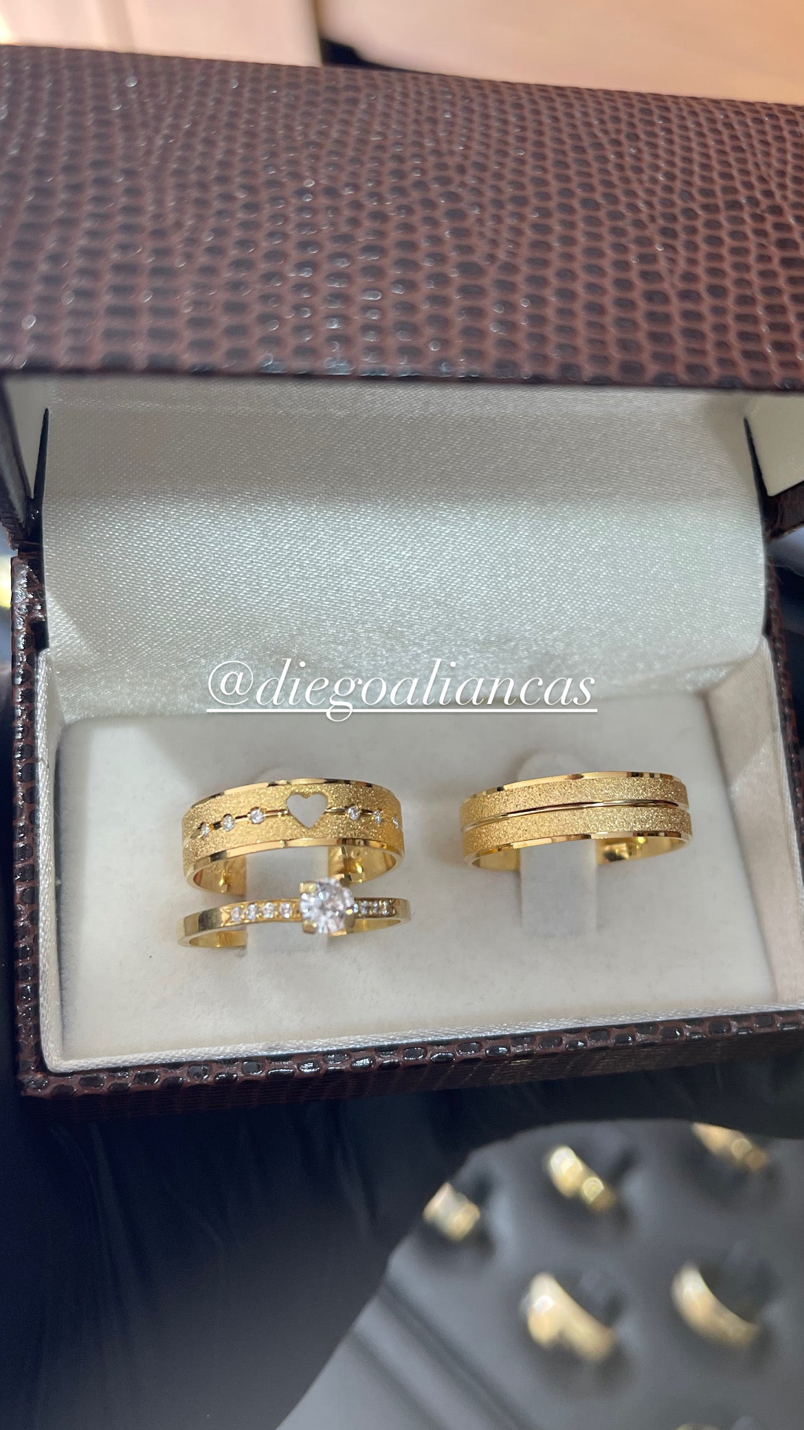Alianças de Ouro18k Noivado e Casamento