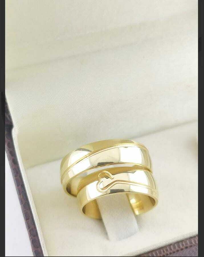 Alianças para noivado e casamento - Modelo 33