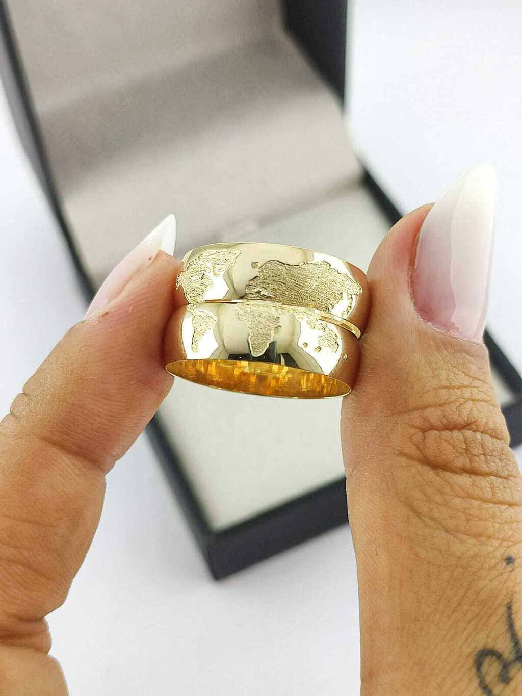 Alianças para noivado e casamento - Modelo 158