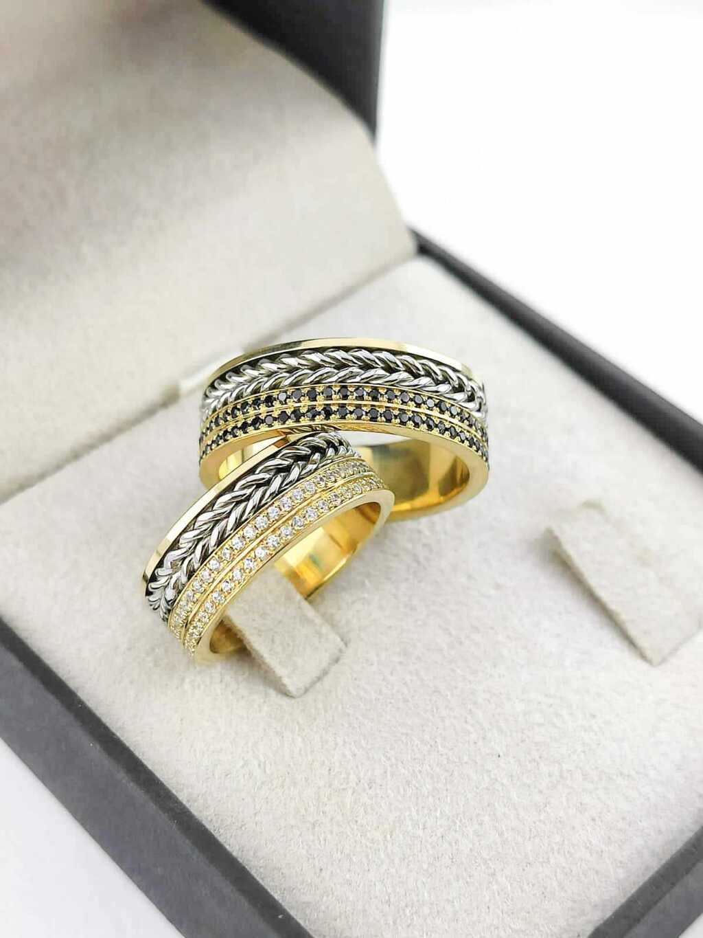 Alianças para noivado e casamento - Modelo 95