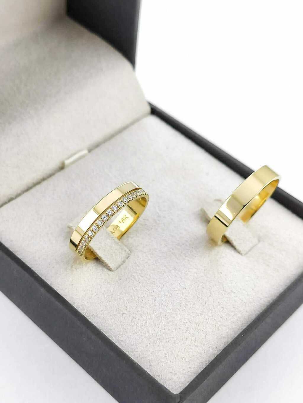 Alianças para noivado e casamento - Modelo 87