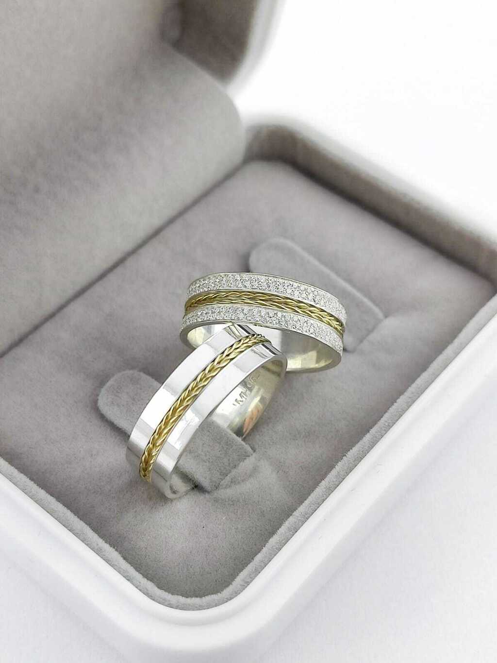 Alianças para namoro e compromisso - Modelo 48