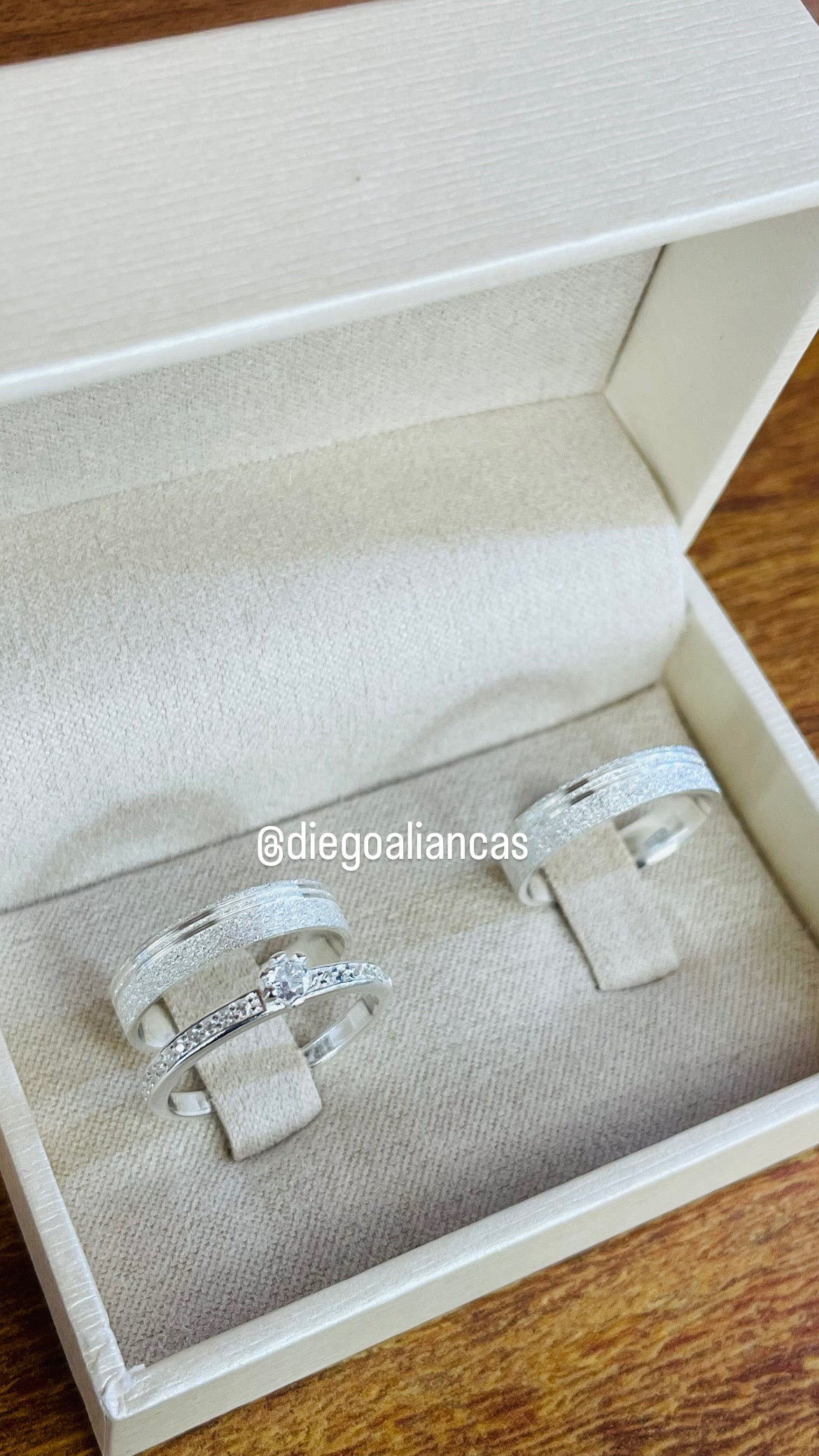 Alianças de Prata Namoro e Compromisso