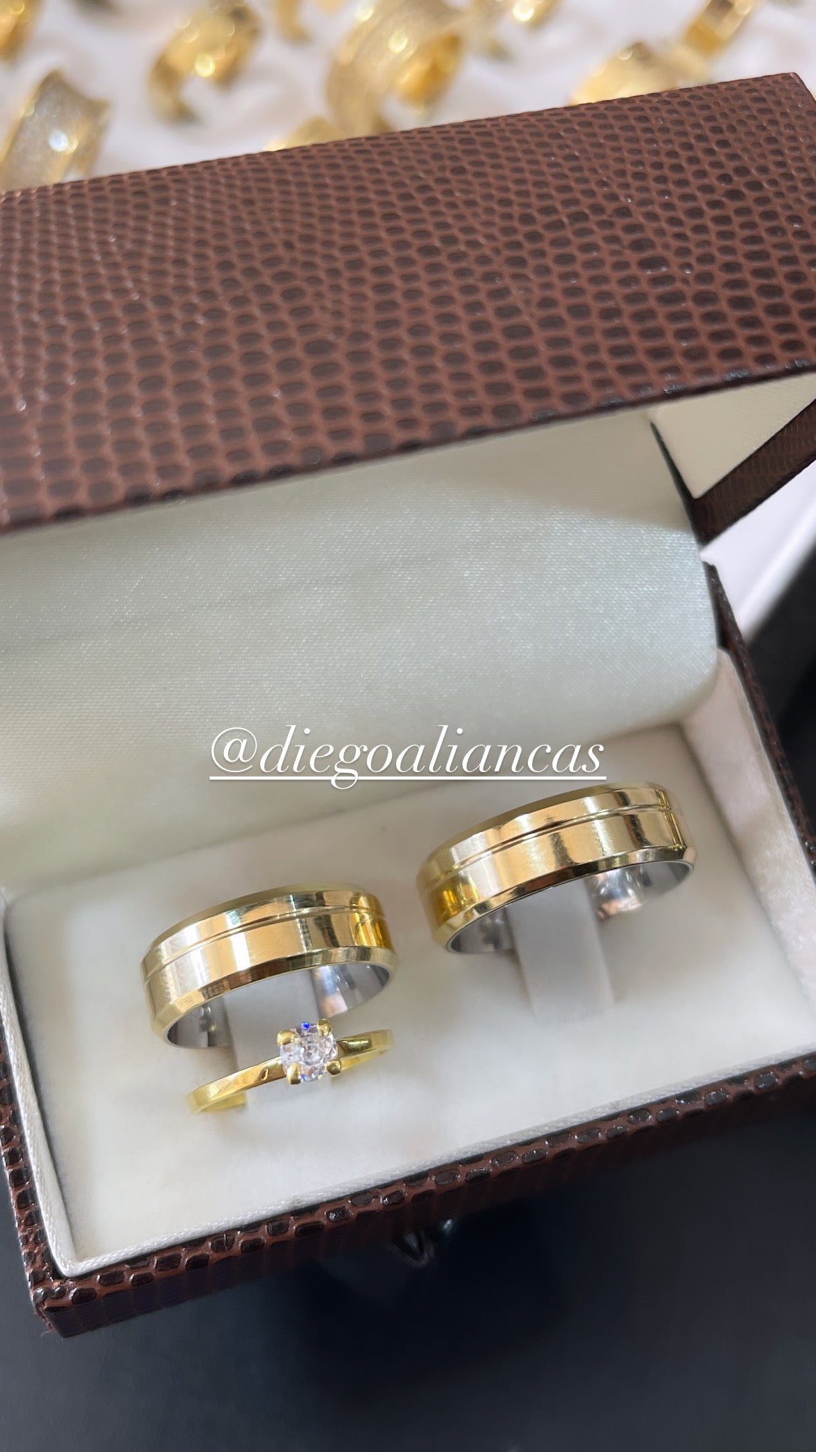 Alianças de Moeda Antiga Noivado e Casamento