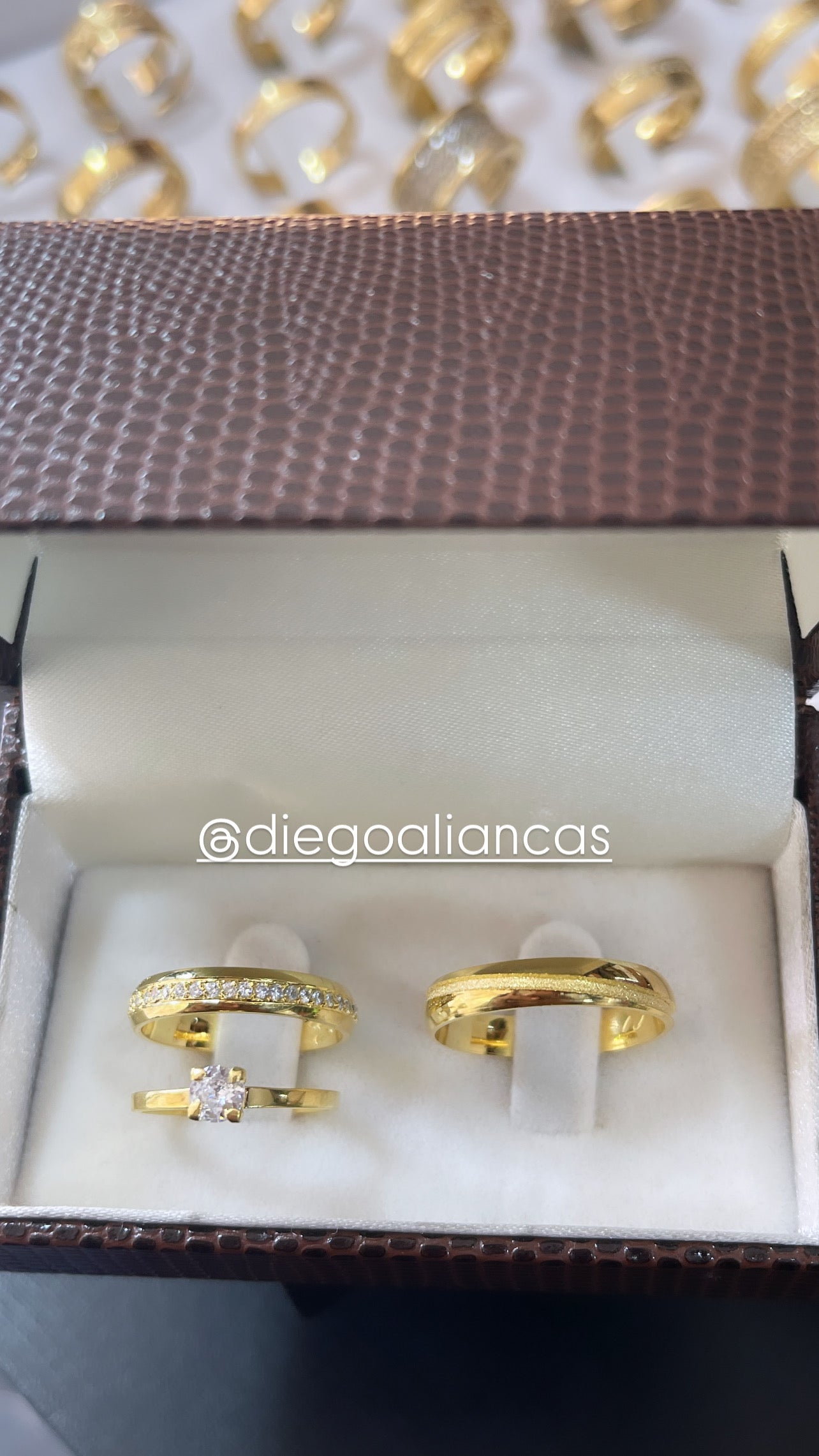 Alianças de Ouro18k Noivado e Casamento