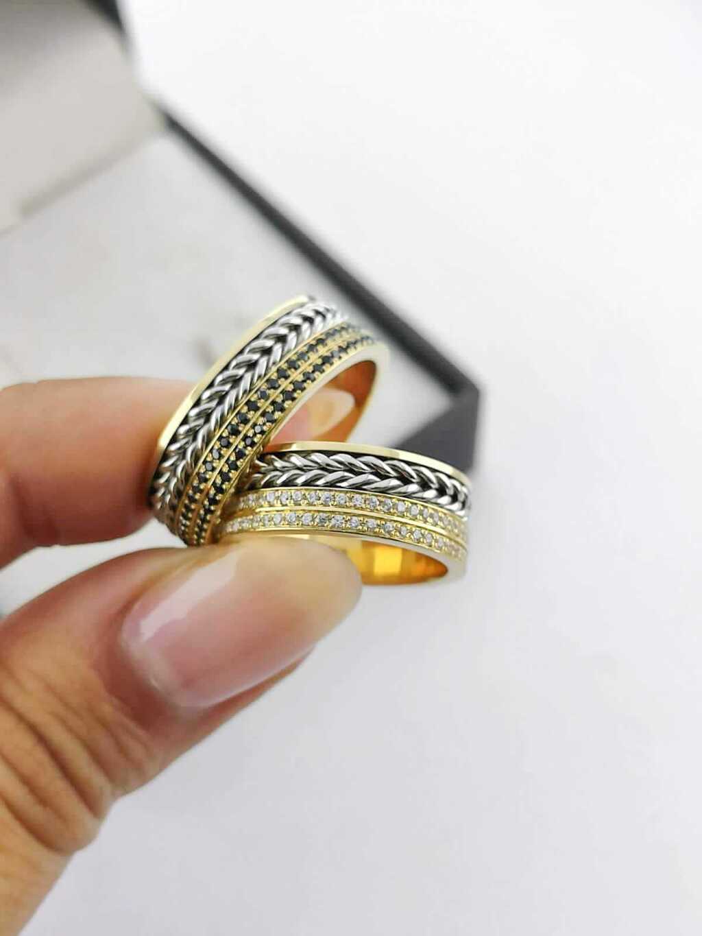 Alianças para noivado e casamento - Modelo 95