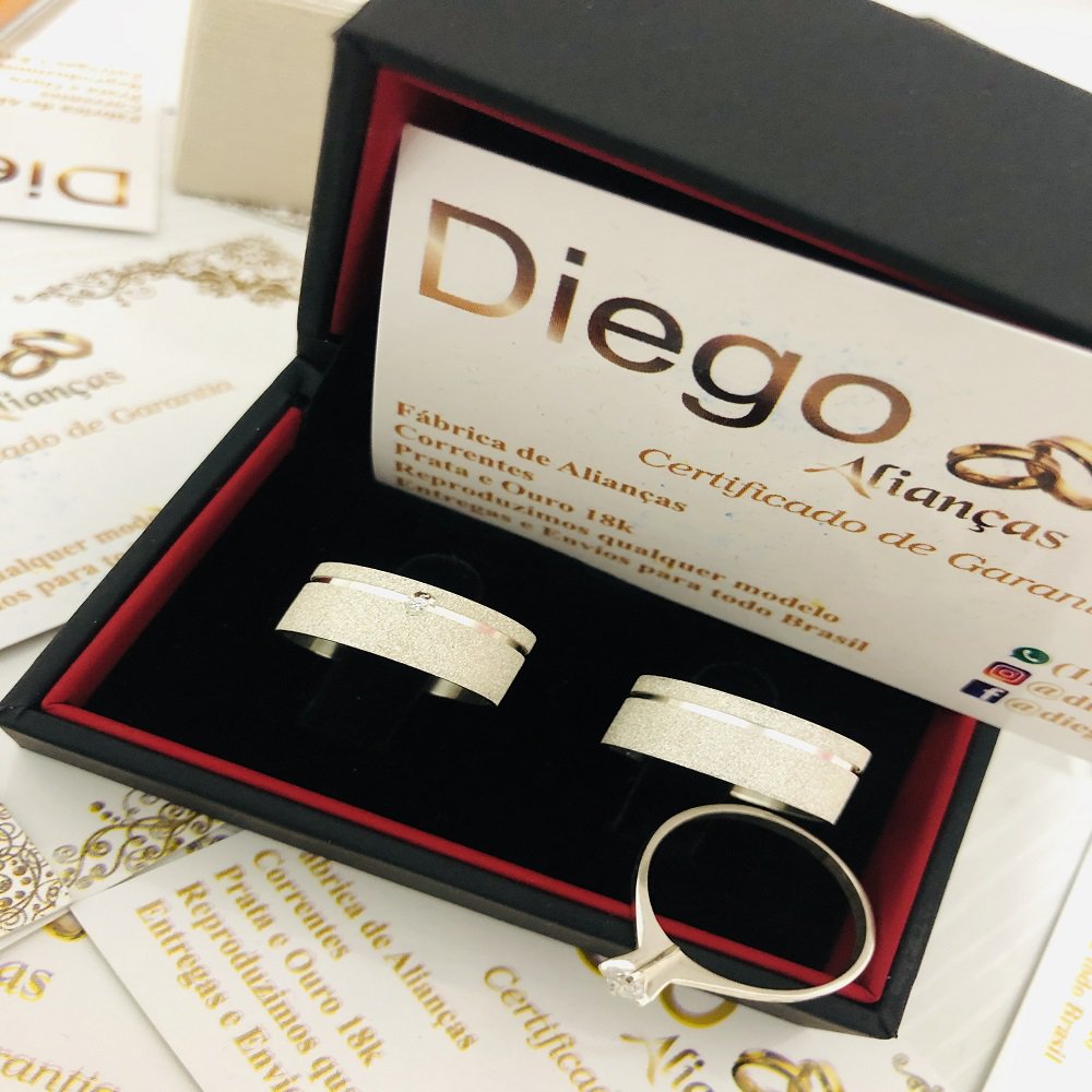 Alianças de Prata Namoro e Compromisso