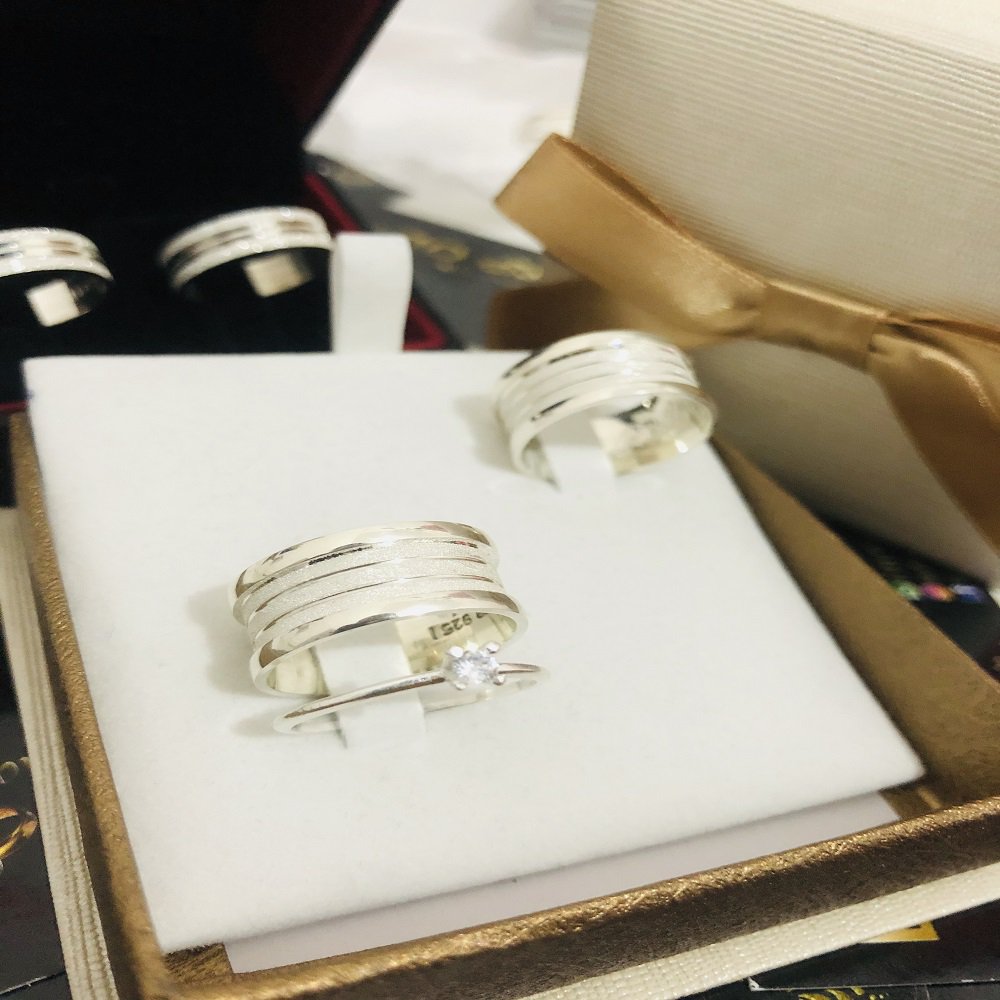 Alianças de Prata Namoro e Compromisso