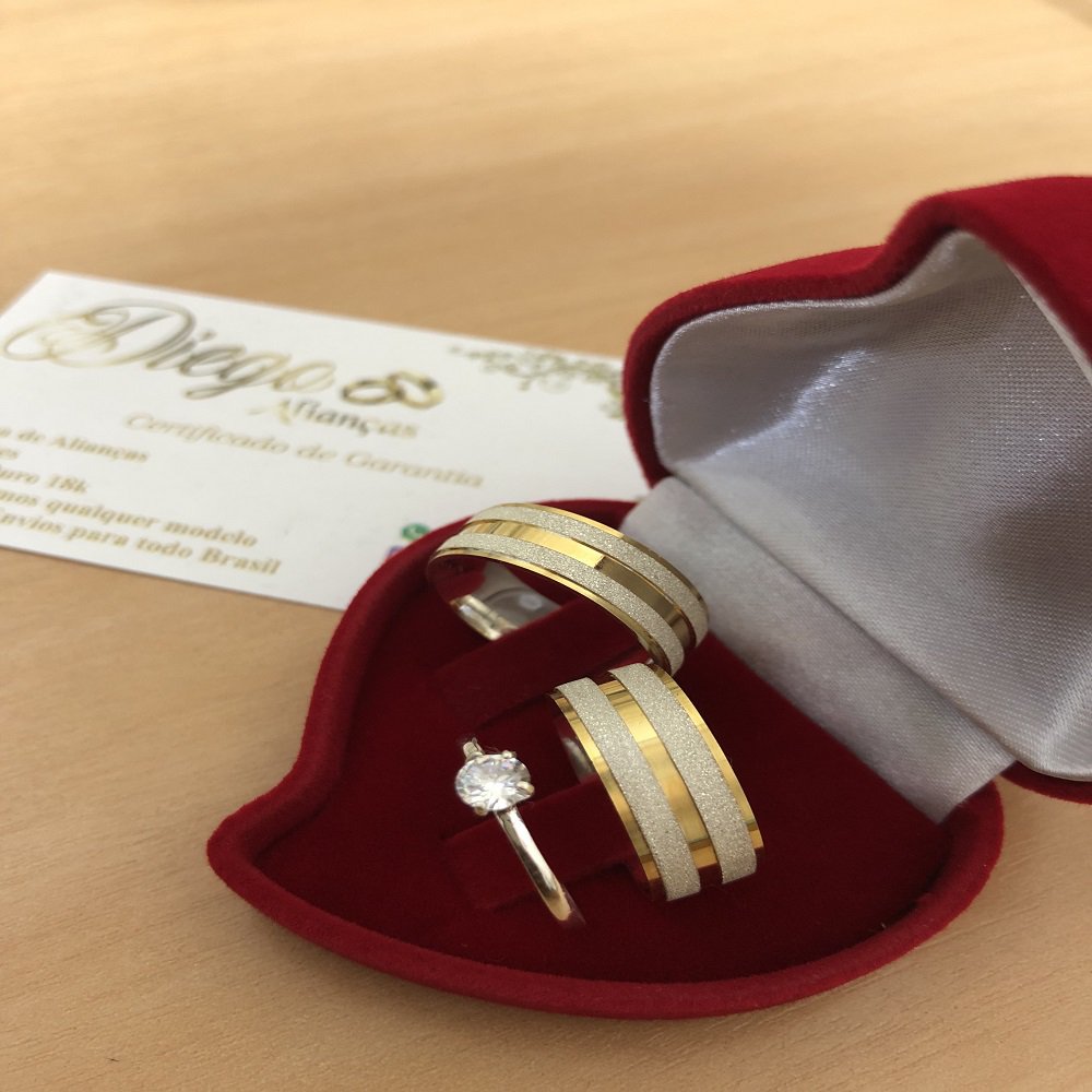 Alianças de Prata Namoro e Compromisso