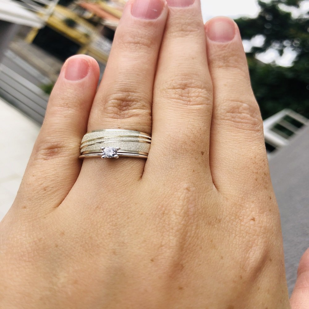 Alianças de Prata Namoro e Compromisso