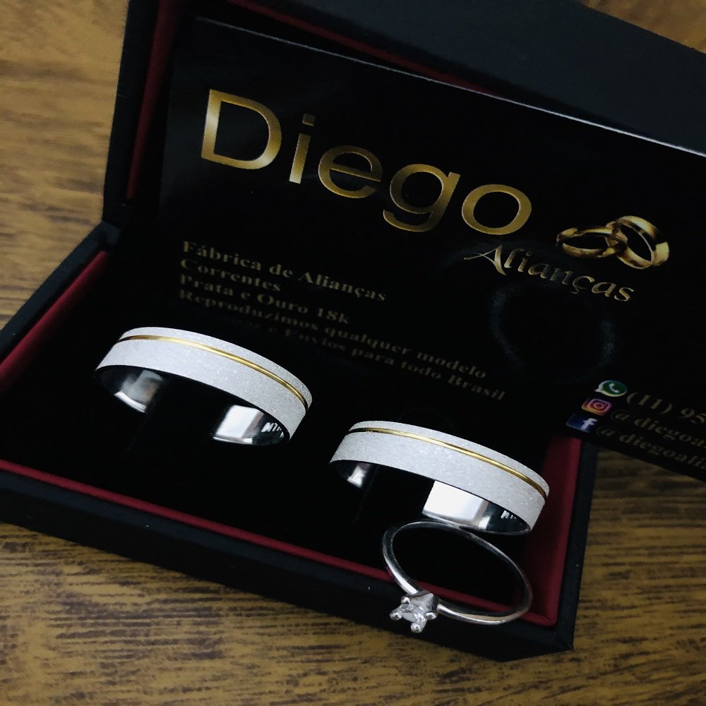 Alianças de Prata Namoro e Compromisso