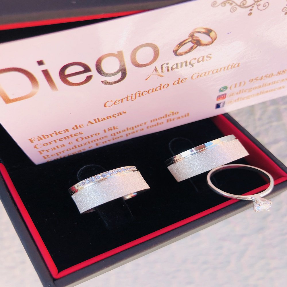 Alianças de Prata Namoro e Compromisso