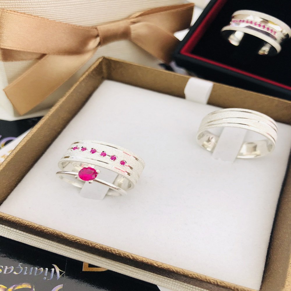 Alianças de Prata Namoro e Compromisso