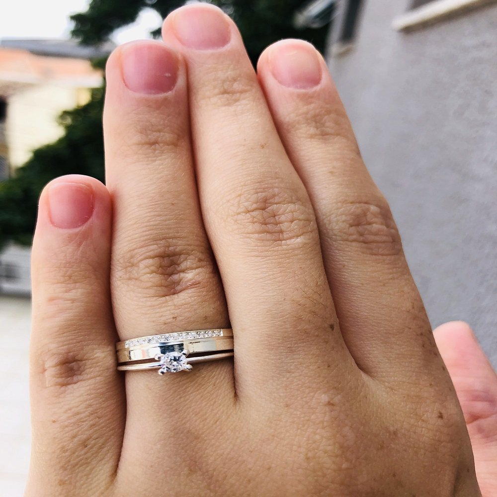 Alianças de Prata Namoro e Compromisso