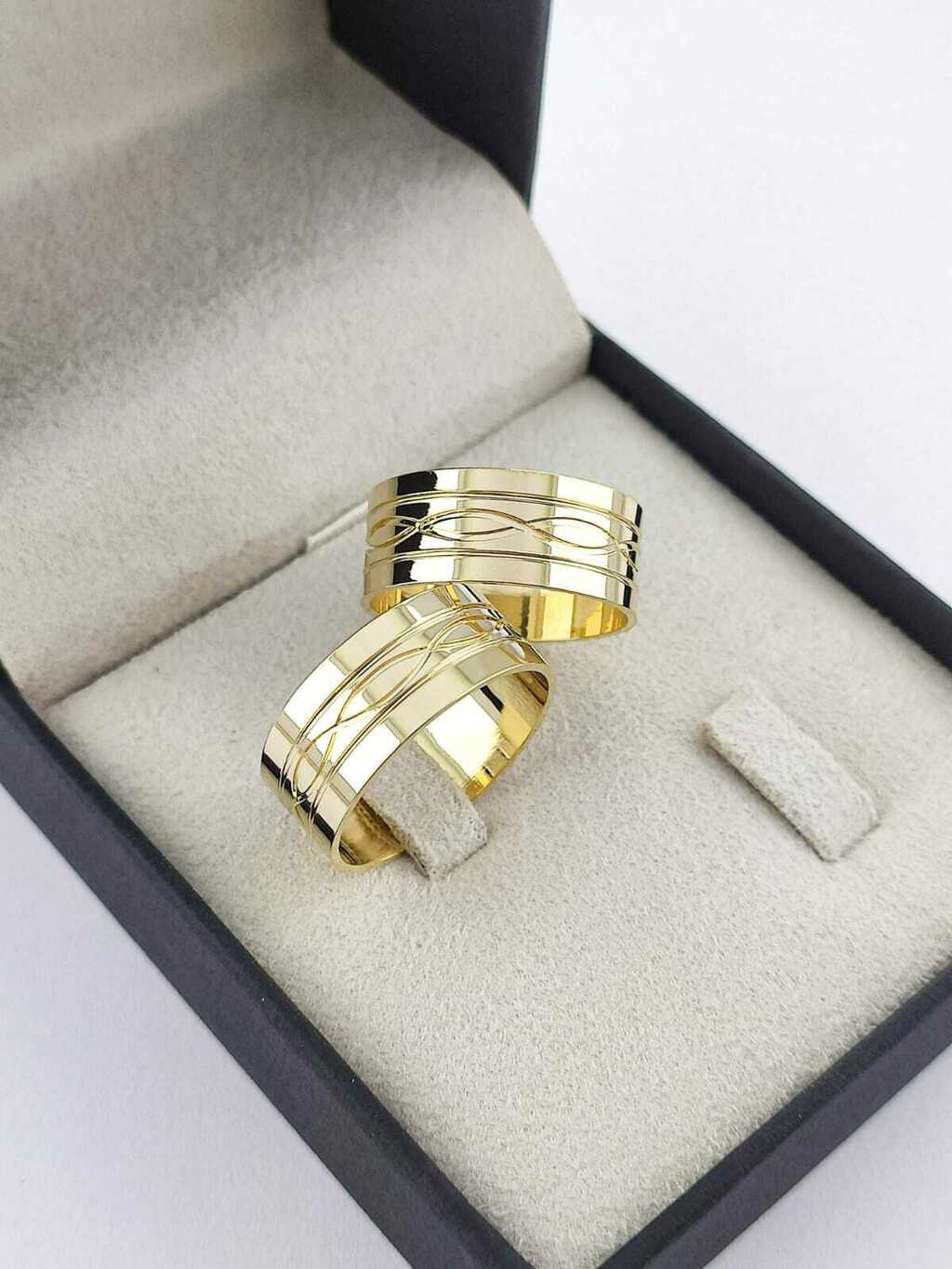 Alianças para noivado e casamento - Modelo 156