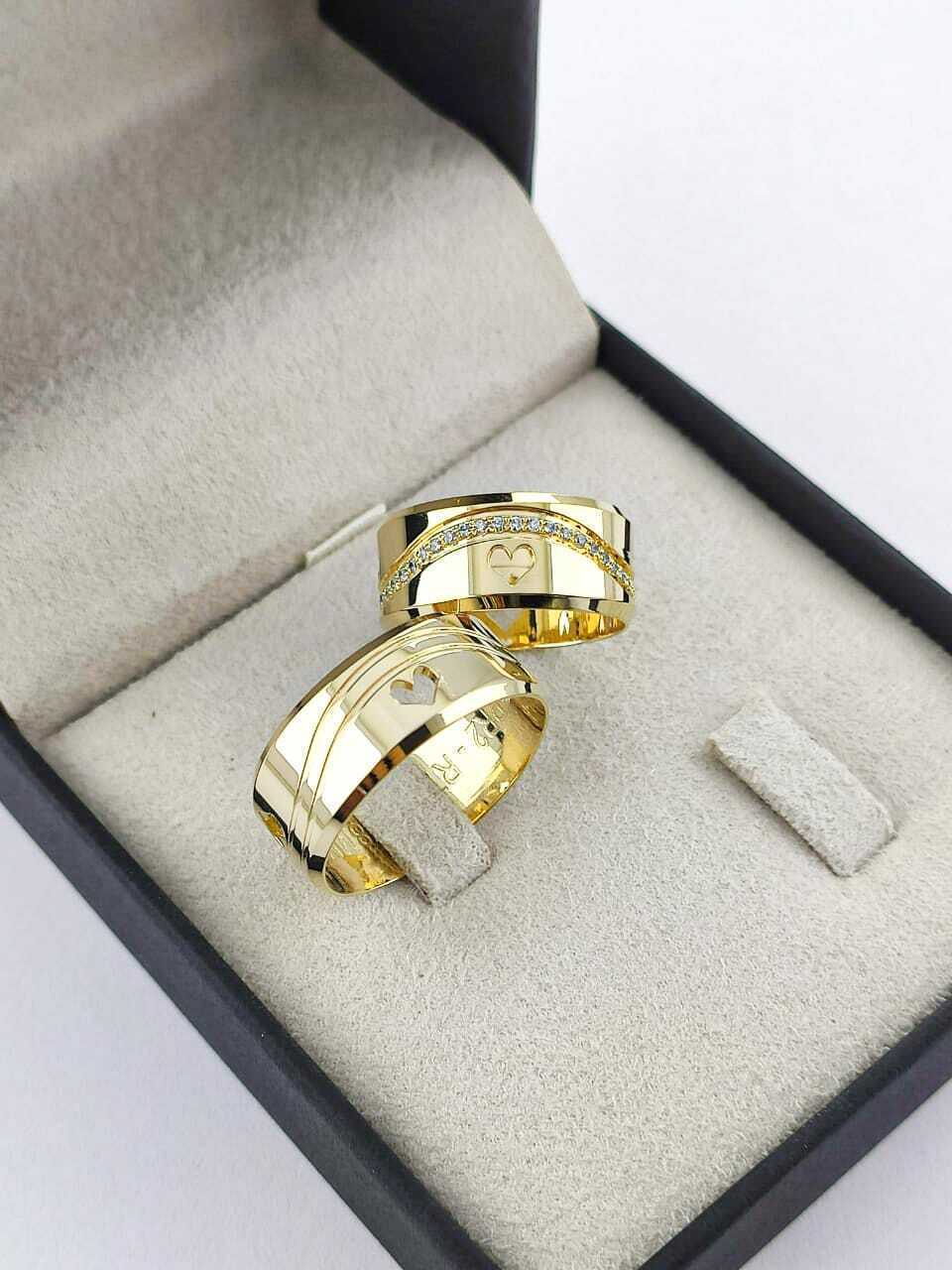Alianças para noivado e casamento - Modelo 159