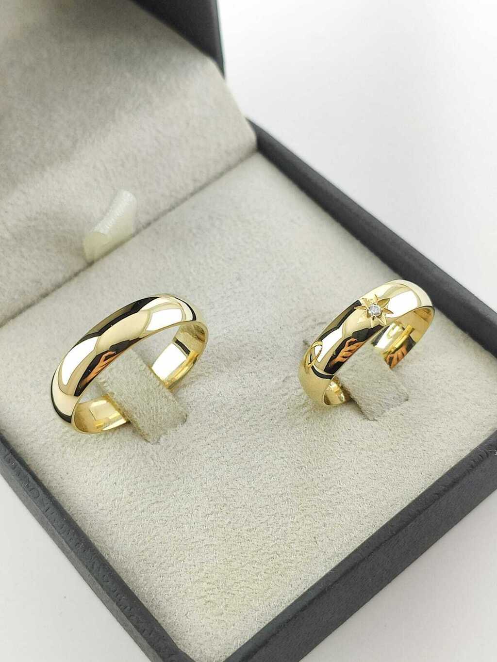 Alianças para noivado e casamento - Modelo 54