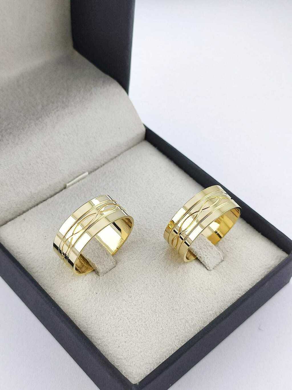 Alianças para noivado e casamento - Modelo 156