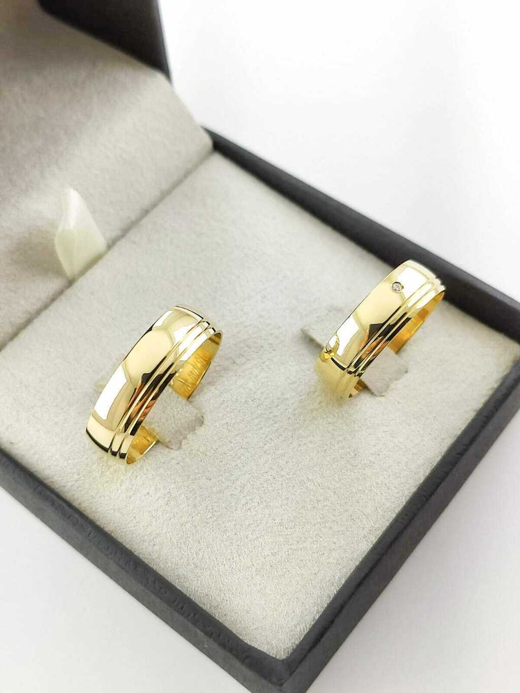 Alianças para noivado e casamento - Modelo 79