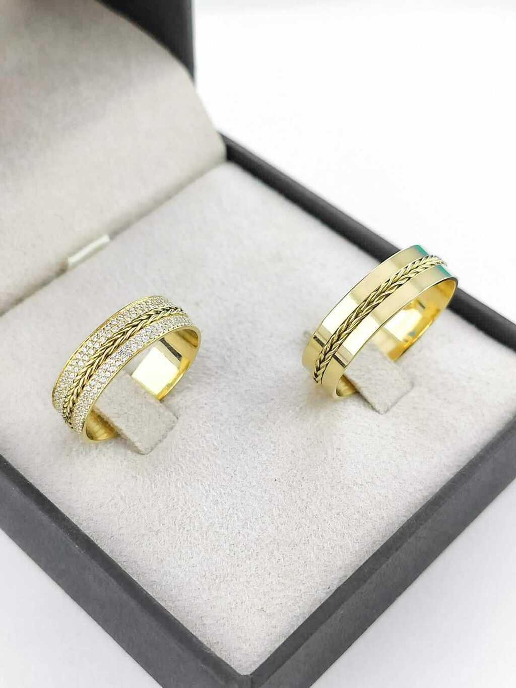 Alianças para noivado e casamento - Modelo 88