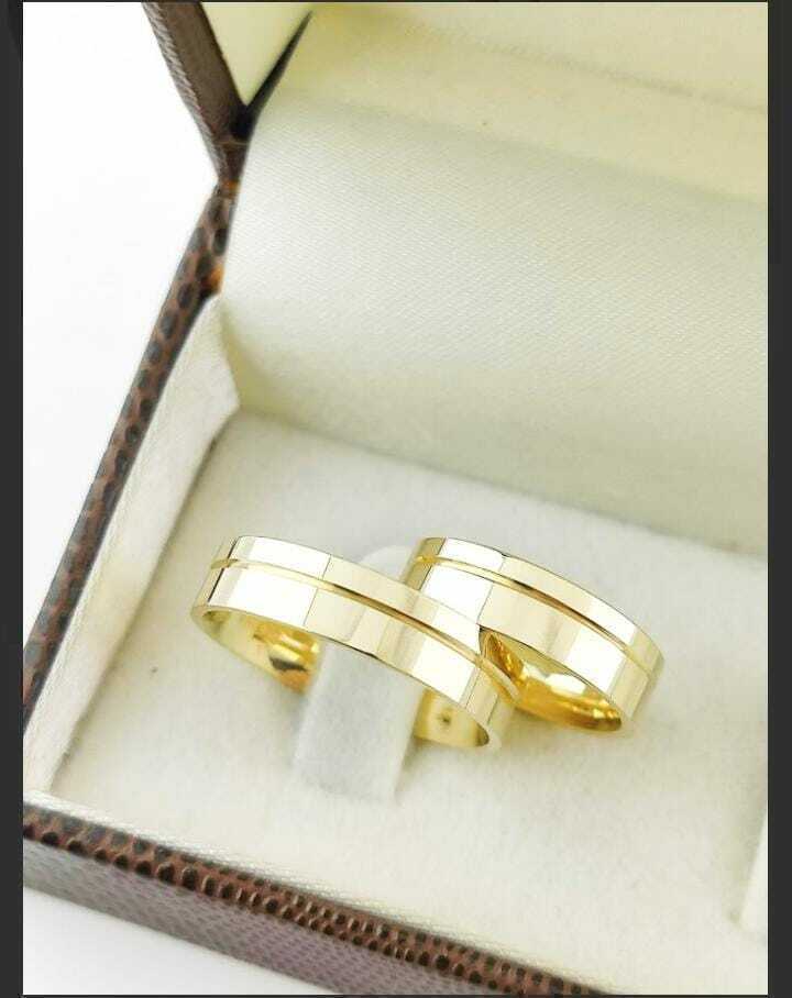 Alianças para noivado e casamento - Modelo 27