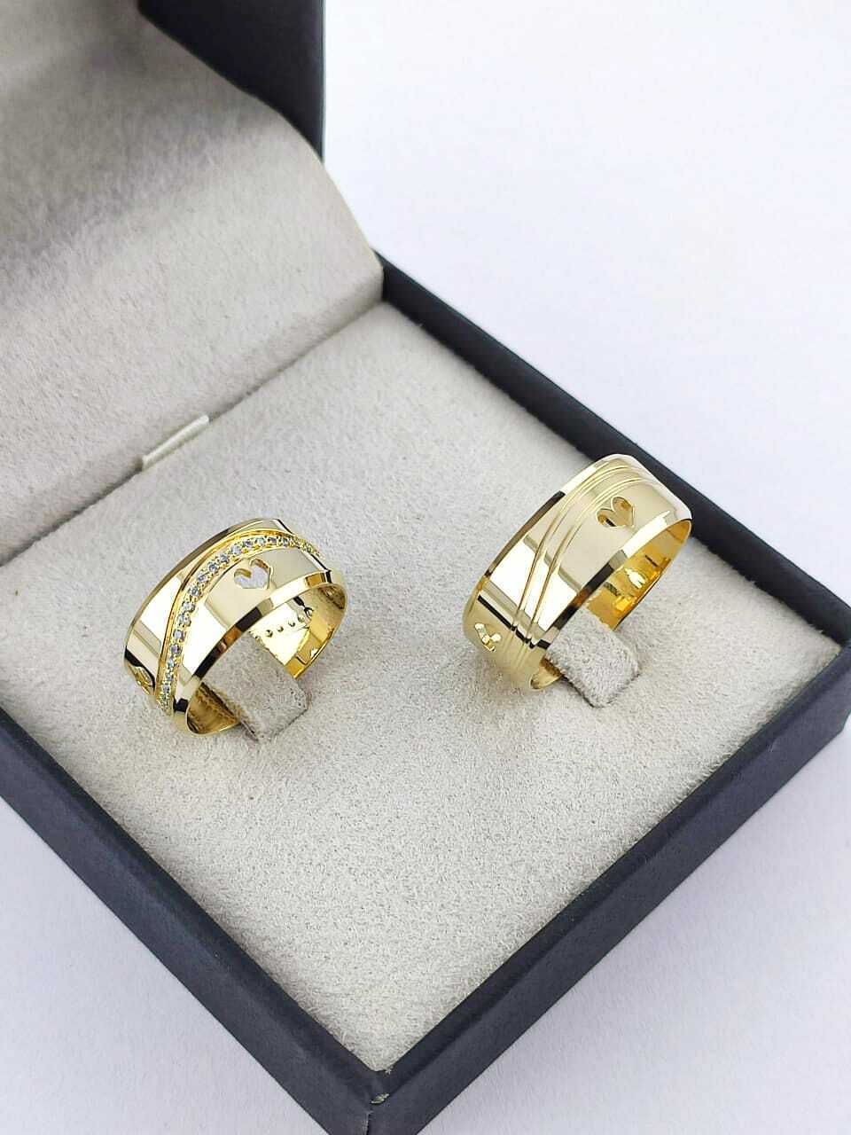 Alianças para noivado e casamento - Modelo 159