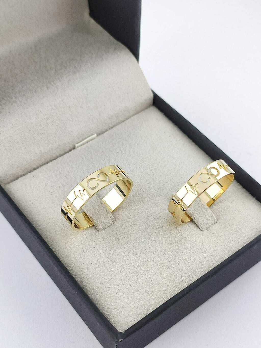 Alianças para noivado e casamento - Modelo 153