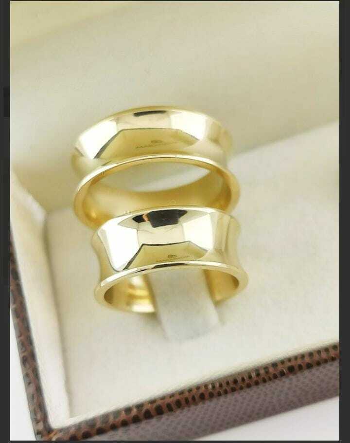 Alianças para noivado e casamento - Modelo 17