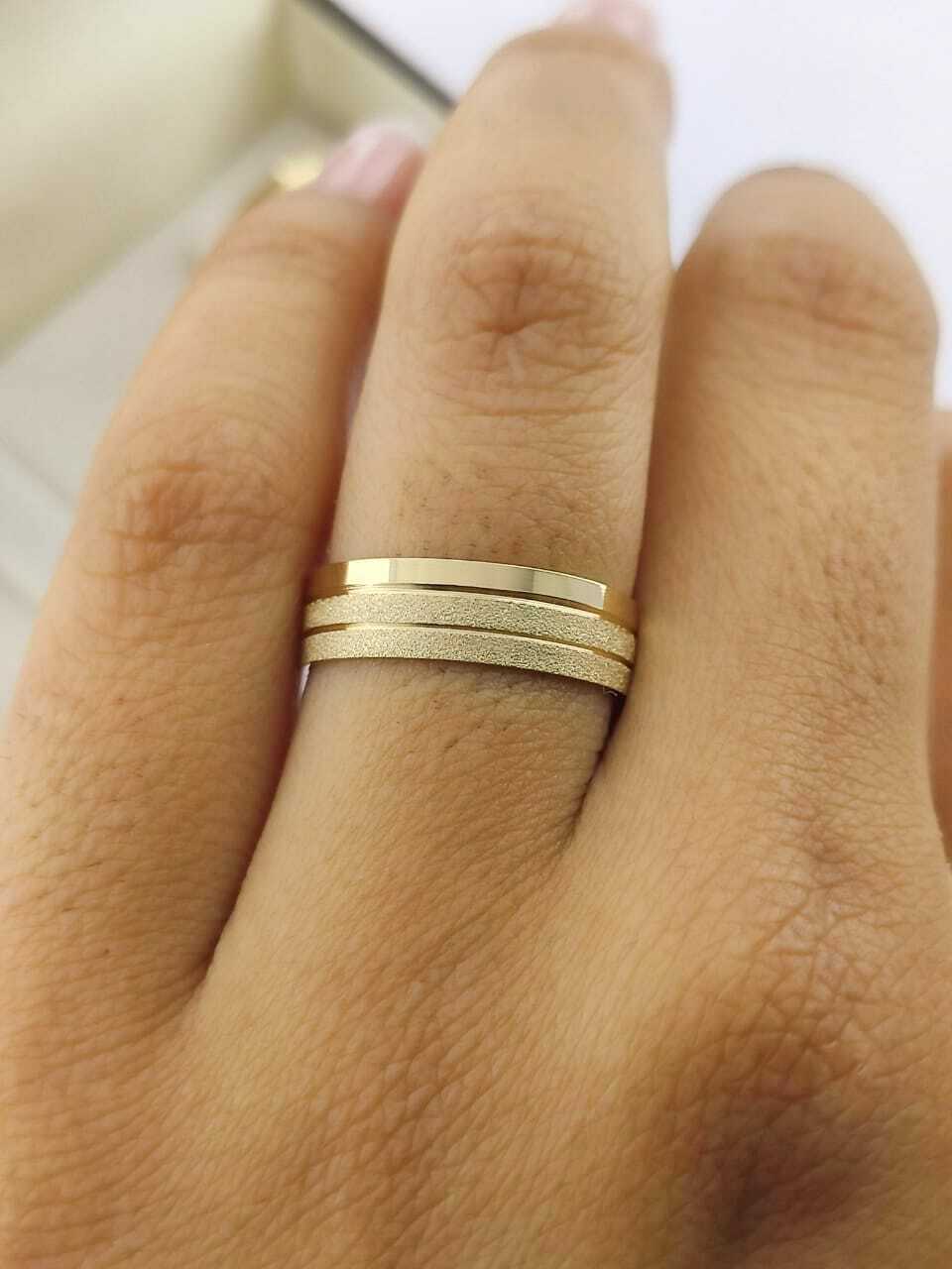 Alianças para noivado e casamento - Modelo 144