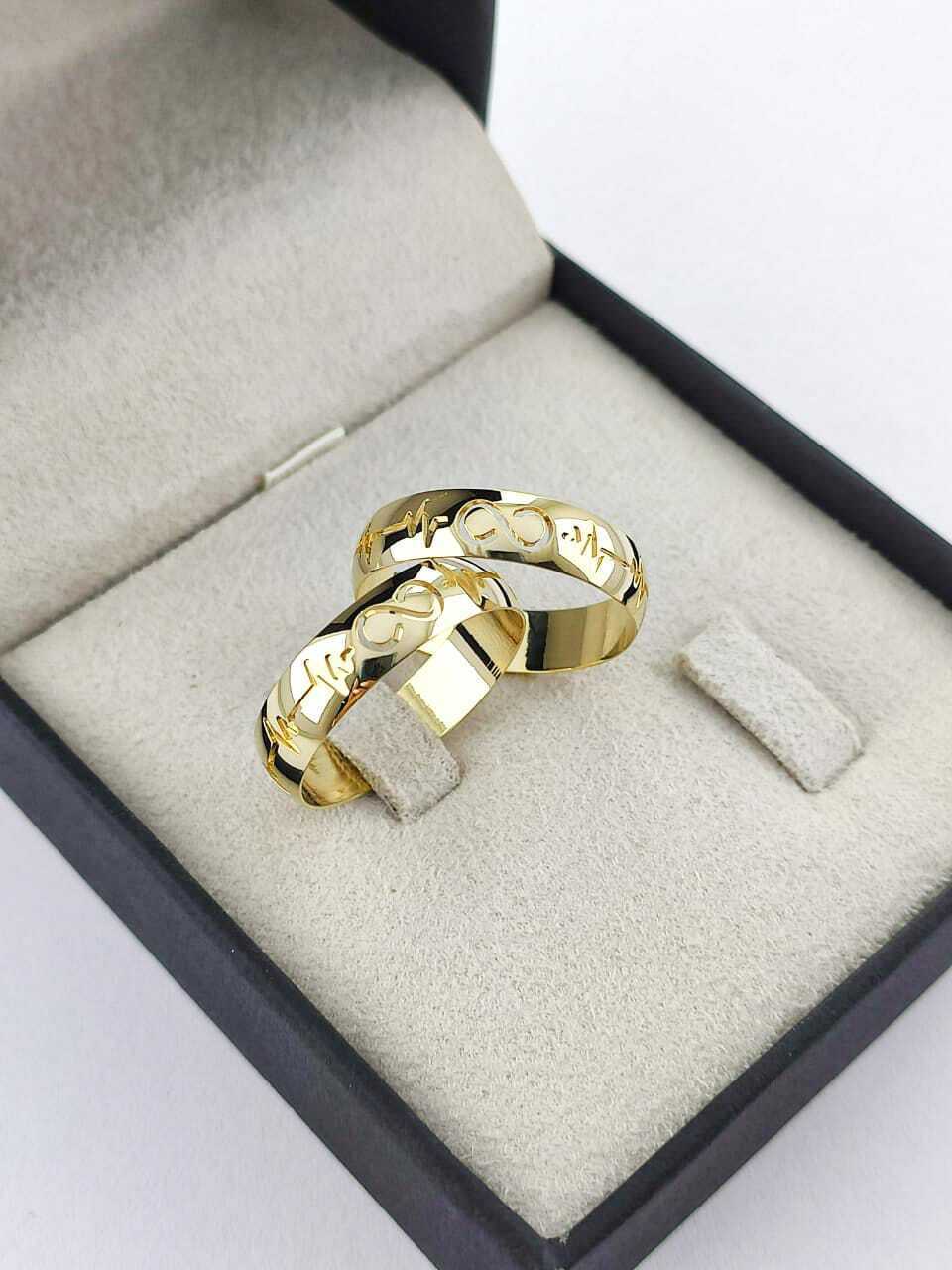 Alianças para noivado e casamento - Modelo 152