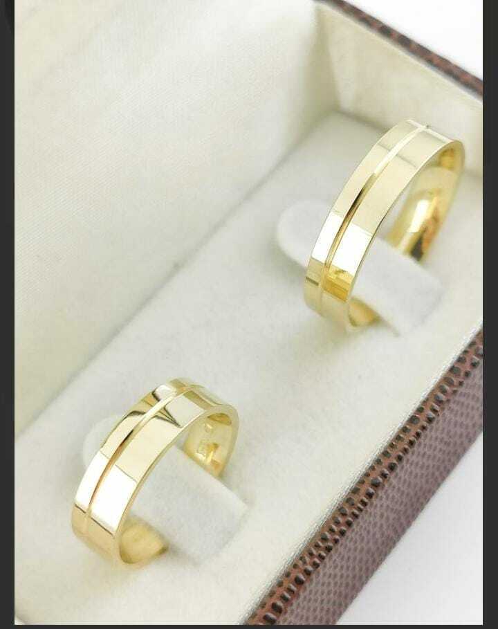 Alianças para noivado e casamento - Modelo 27