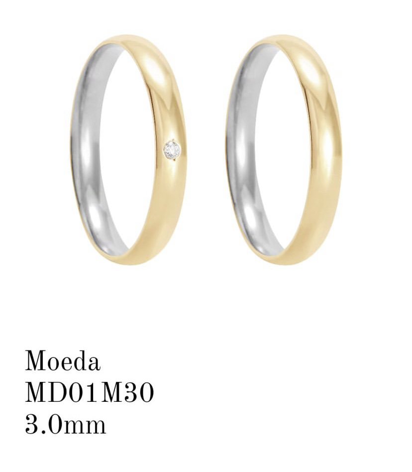 Aliança de Moeda Antiga 3MM