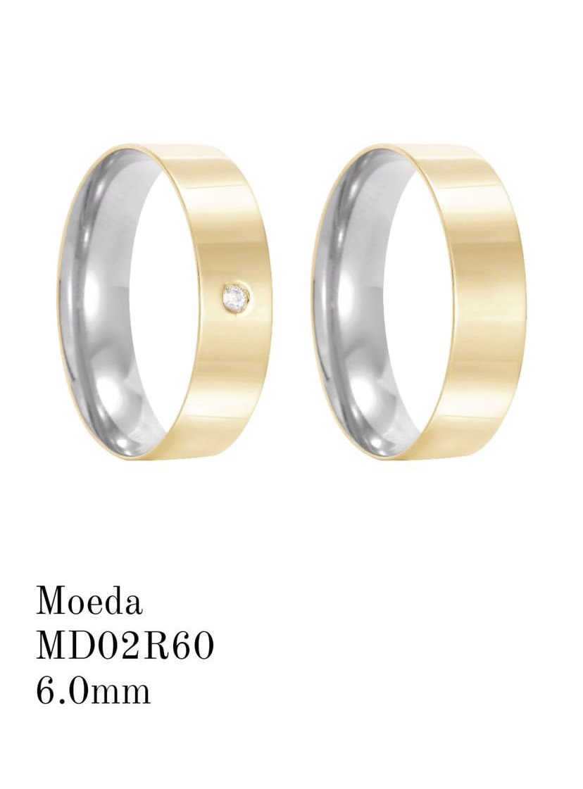 Aliança de Moeda Antiga 6 MM