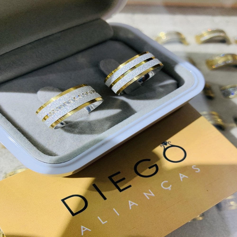 Alianças de Prata Namoro e Compromisso
