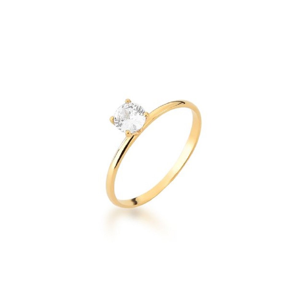 Anel de Noivado em Ouro 18k