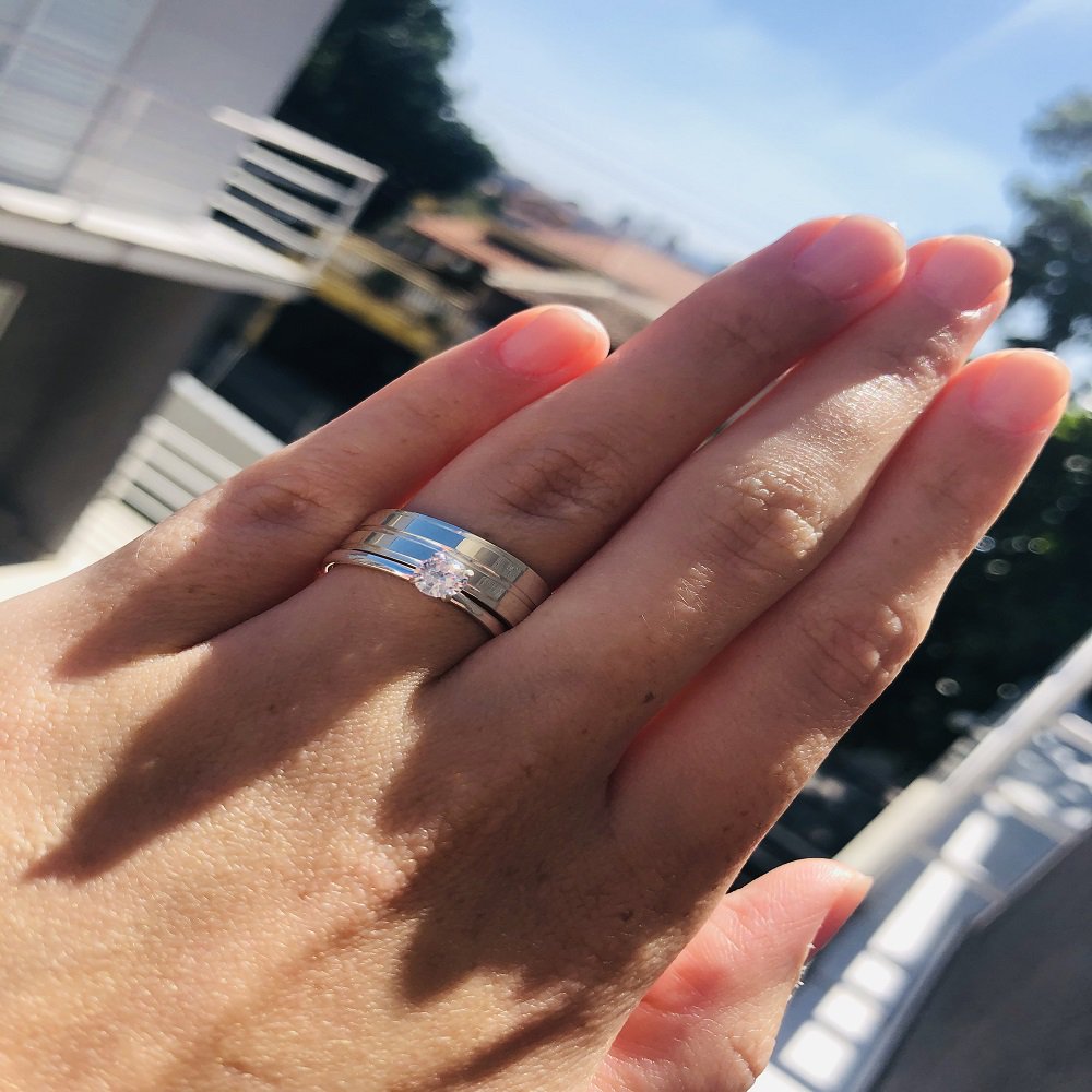 Alianças de Prata Namoro e Compromisso