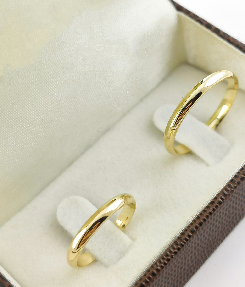 Alianças de casamento - Banhado a Ouro18k - Modelo 02