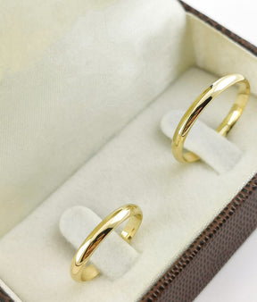 Alianças de casamento - Banhado a Ouro18k - Modelo 02